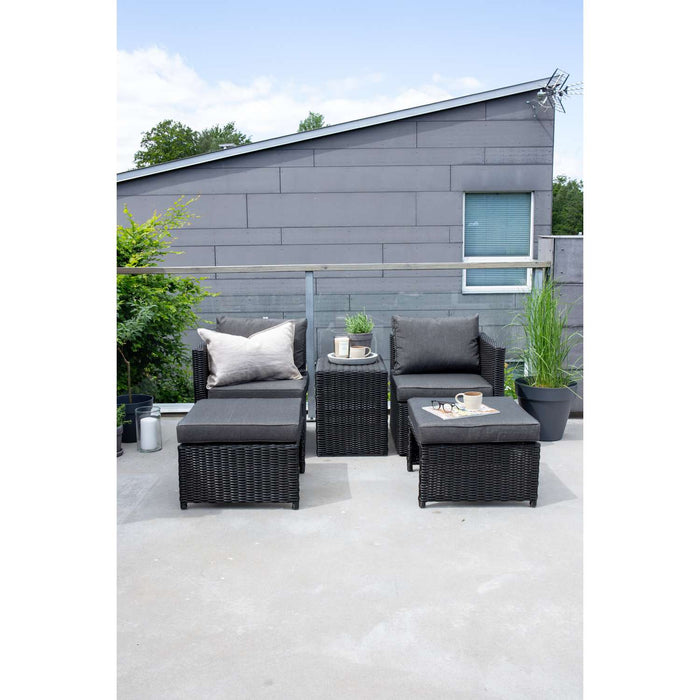 Venture Home Quad Loungeset - Zwart