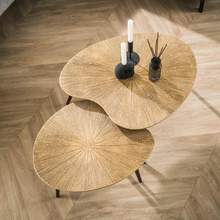 Giga Meubel - Salontafel Brons - 71x56x40cm - Set Van 2 - Ray
