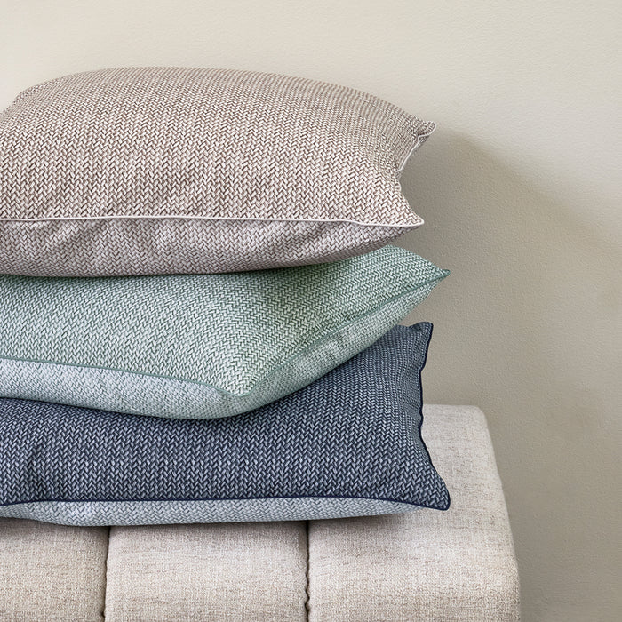 Riviera Maison - RM Twisted grey green 140x200|220 - Groen