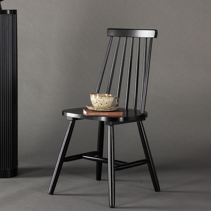 Fjôrd - Eetkamerstoel Zwart - Hout - Lönneberga - Set van 2