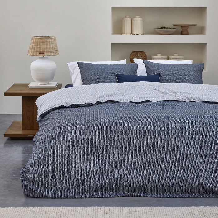 Riviera Maison - RM Twisted blue 140x200|220 - Blauw