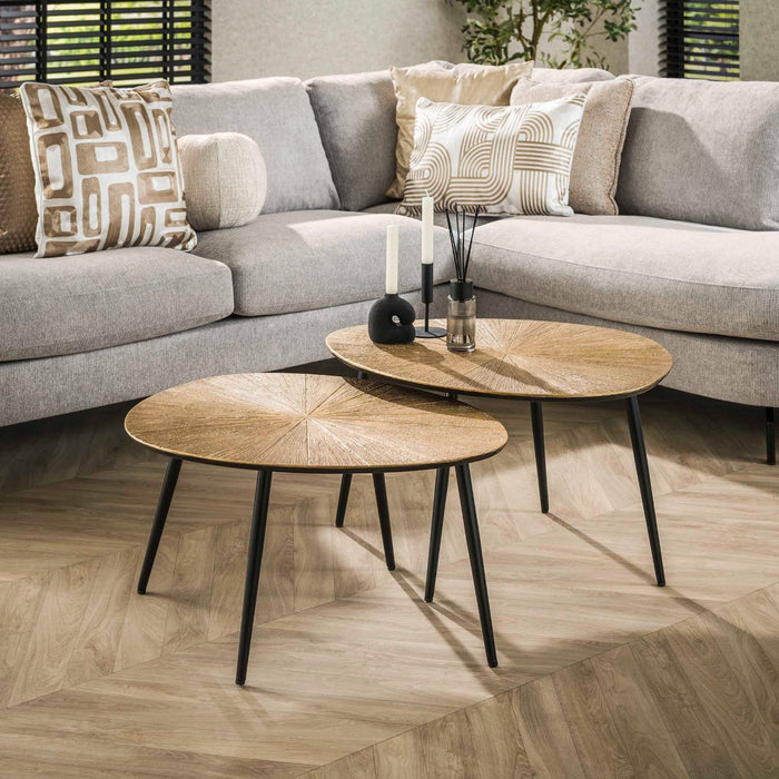 Giga Meubel - Salontafel Brons - 77x60x43cm - Set Van 2 - Ray