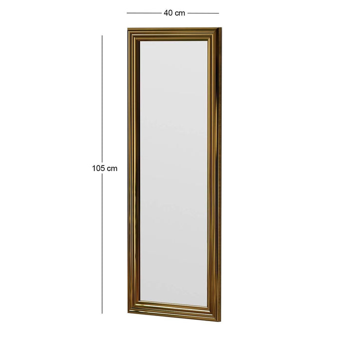 Giga Meubel - Spiegel Rechthoek Goud - 40x3x105cm - Smooth