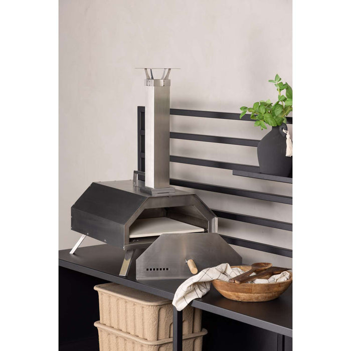 Venture Home Hamnå Pizzaoven 40 x 68,1 x 76,4 - Zilver