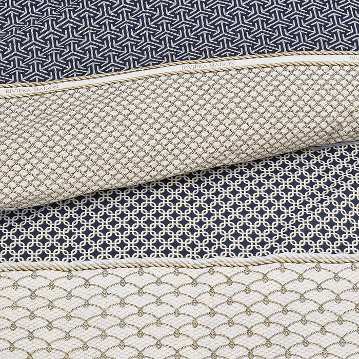 Riviera Maison - RM Ropes navy 60x70 - Donkerblauw