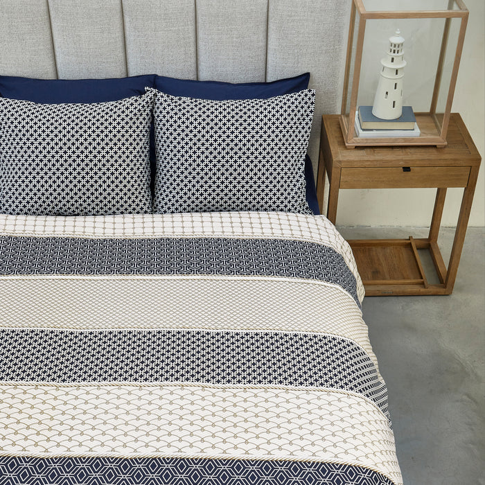 Riviera Maison - RM Ropes navy 200x200|220 - Donkerblauw