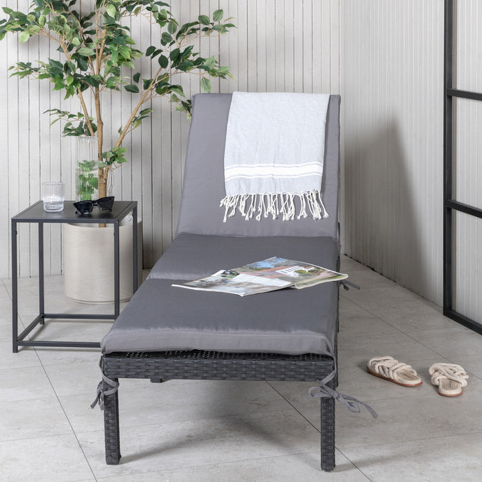 Fjôrd - Ligbed Zwart - Wicker - Bilbao