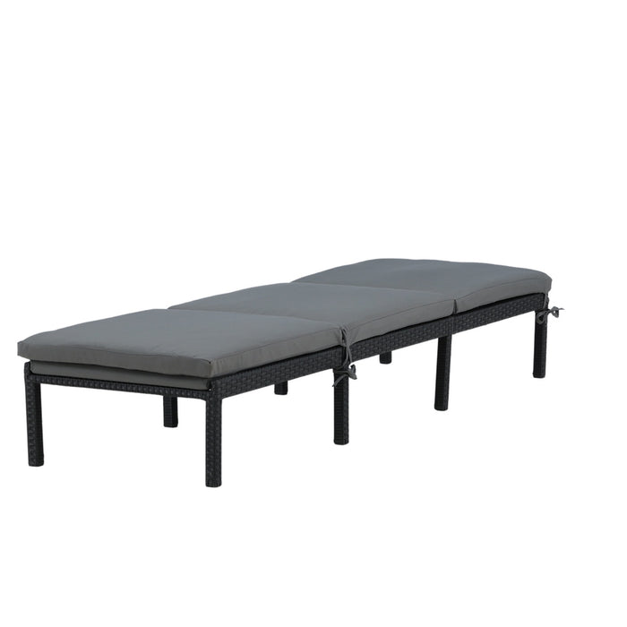 Fjôrd - Ligbed Zwart - Wicker - Bilbao