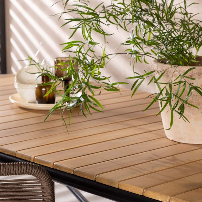 Venture Home Holmbeck Rechthoekige eettafel 75 x 200 x 90 - Natuur