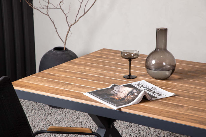 Venture Home Garcia Rechthoekige eettafel 74 x 200 x 100 - Zwart