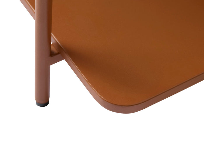 Giga Living - Salontafel Oranje Metaal - 75x75x34,3cm - Yuba