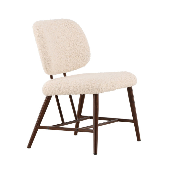 Fjôrd - Fauteuil Wit - Bouclé - Midland