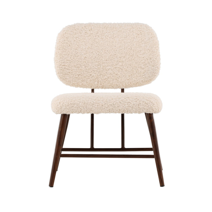 Fjôrd - Fauteuil Wit - Bouclé - Midland