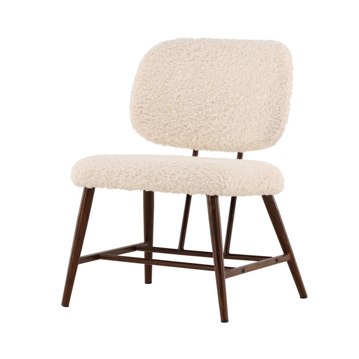 Fjôrd - Fauteuil Wit - Bouclé - Midland