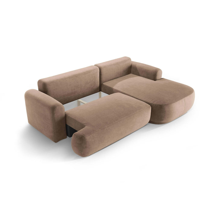 Micadoni Hoekslaapbank rechts met opbergvak Ella velvet