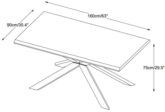 NADUVI Collection Eettafel Arras