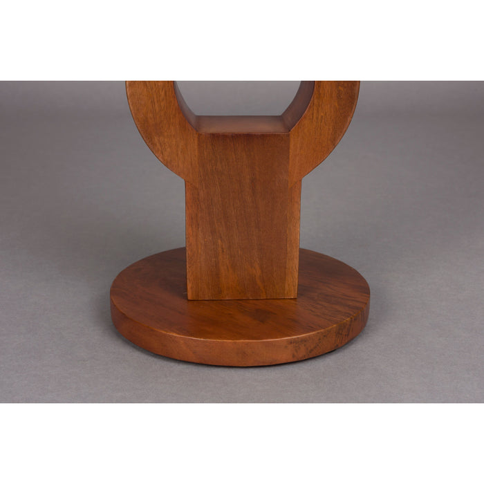 Dutchbone Tondo Bijzettafel Rond Mangohout Bruin
