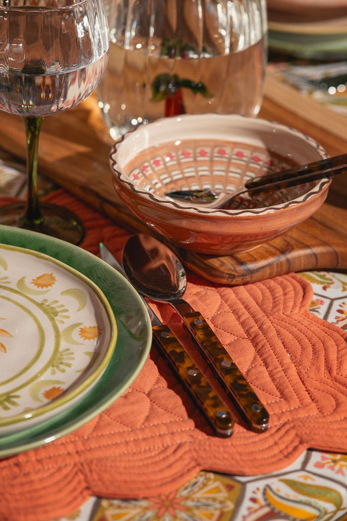 Sissy-Boy Roze placemat set met hartjesprint-2st.