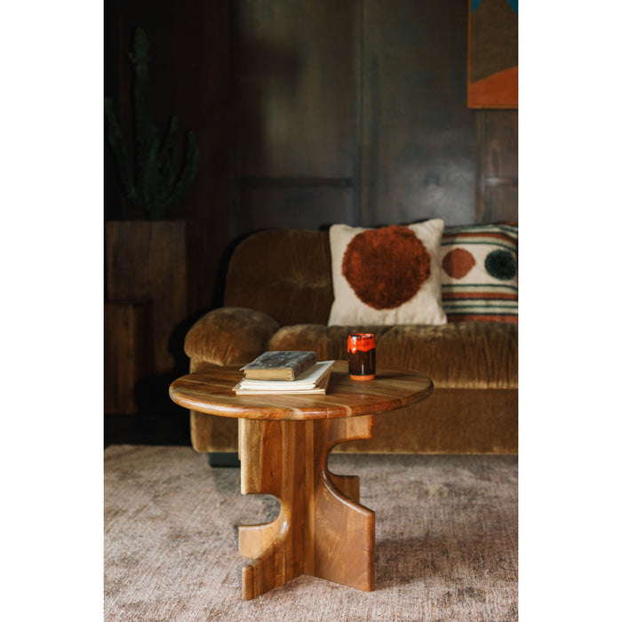 Dutchbone Morgan Bijzettafel Rond Hout - Bruin