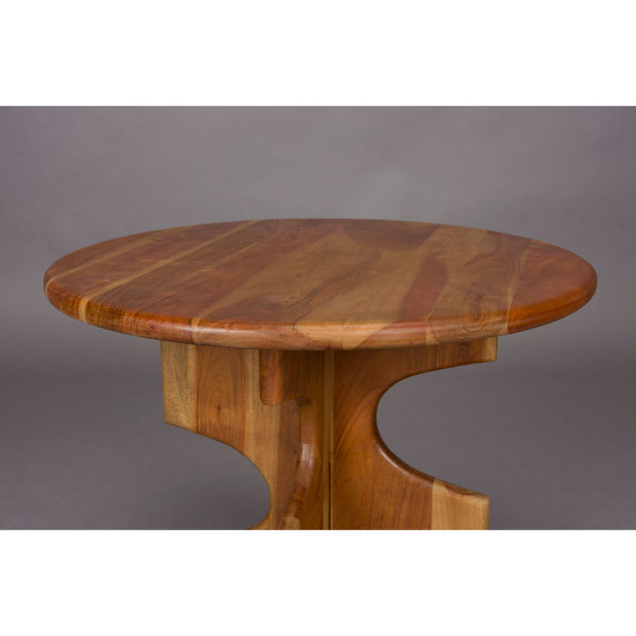 Dutchbone Morgan Bijzettafel Rond Hout - Bruin