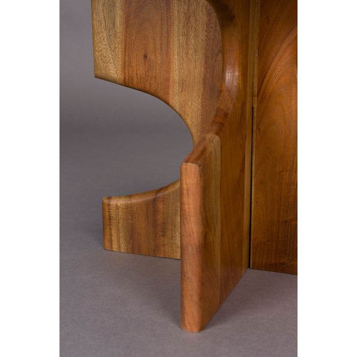 Dutchbone Morgan Bijzettafel Rond Hout - Bruin