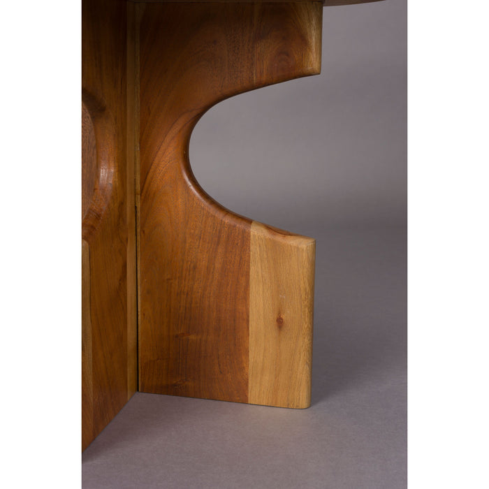 Dutchbone Morgan Bijzettafel Rond Hout - Bruin