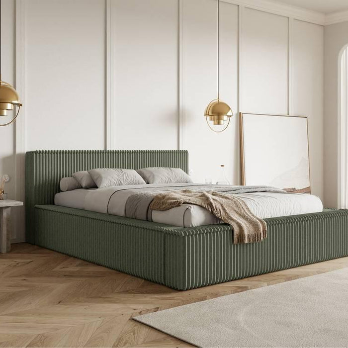 NADUVI Collection Bedframe Rafe ribstof 140 x 200 cm