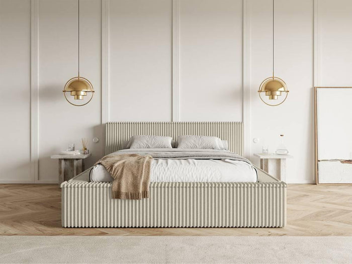 NADUVI Collection Bedframe Rafe ribstof 140 x 200 cm