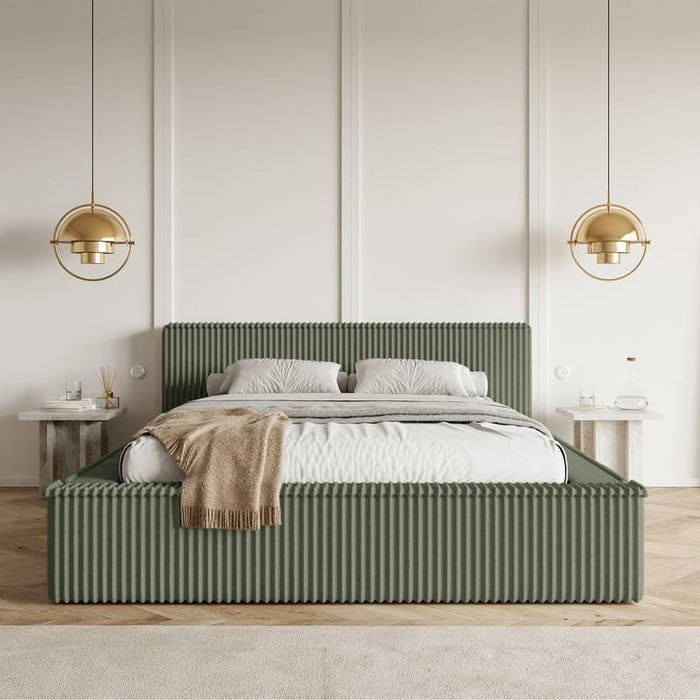 NADUVI Collection Bedframe Rafe ribstof 180 x 200 cm