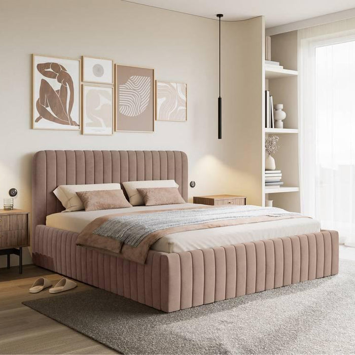 NADUVI Collection Bedframe Destro velvet met opbergruimte 140 x 200