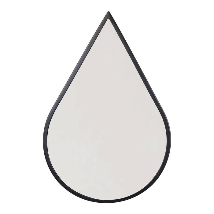 Loft42 Druppel wandspiegel – Zwart metaal – 56x40