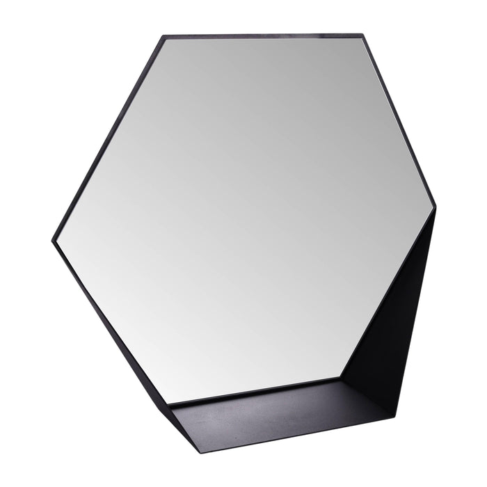 Gorillz Hive Wandspiegel met Plank - Hexagon Spiegel