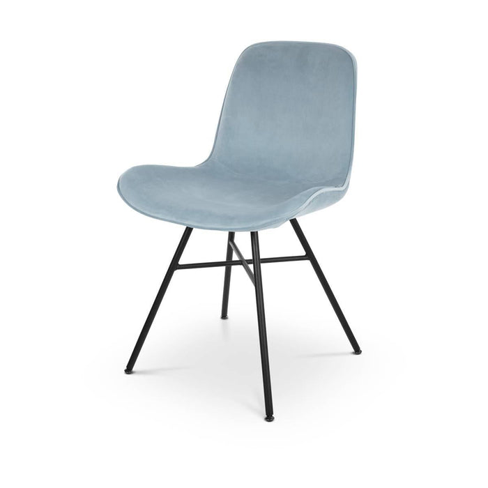 Nolon Noa eetkamerstoel - velvet zitting soft blue