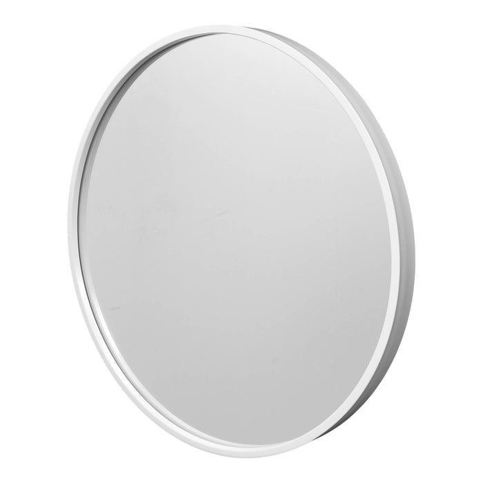 Fragix Boston wandspiegel rond - Wit - Metaal - Ø45cm