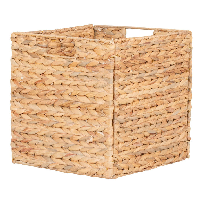 Passo Basket - Opvouwbare mand in waterhyacint 30x30x30 cm