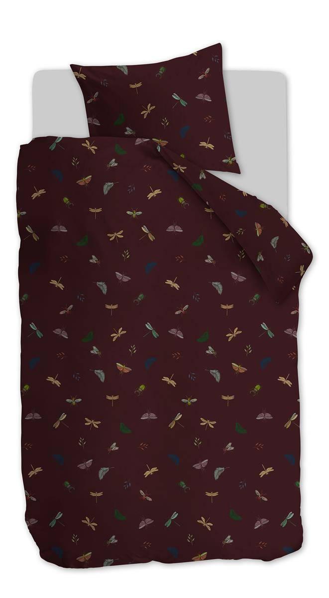 At Home dekbedovertrek Living World aubergine - 1-persoons