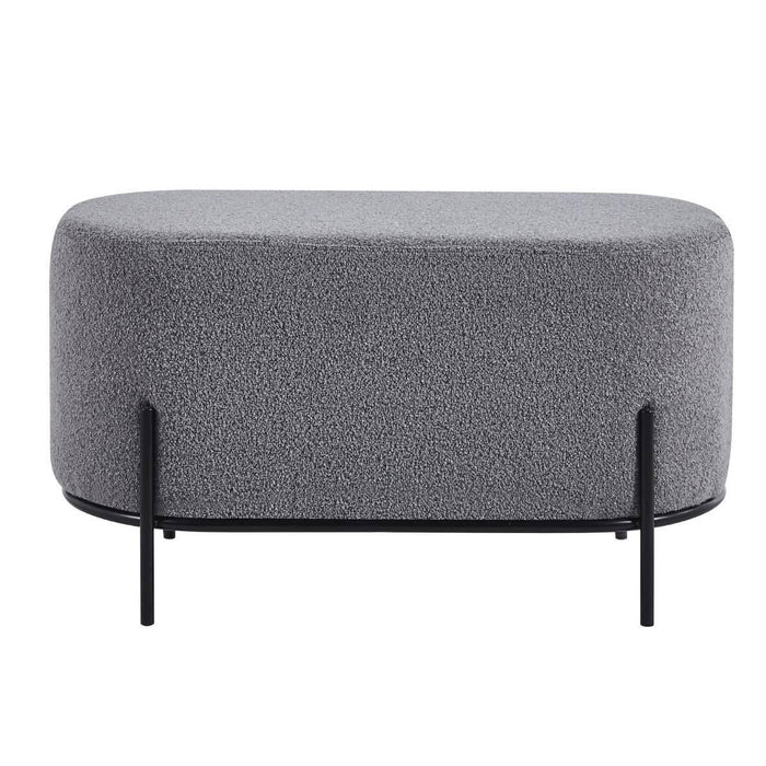 DS4U - Torben hocker duo 80x40x42 cm bouclé grijs