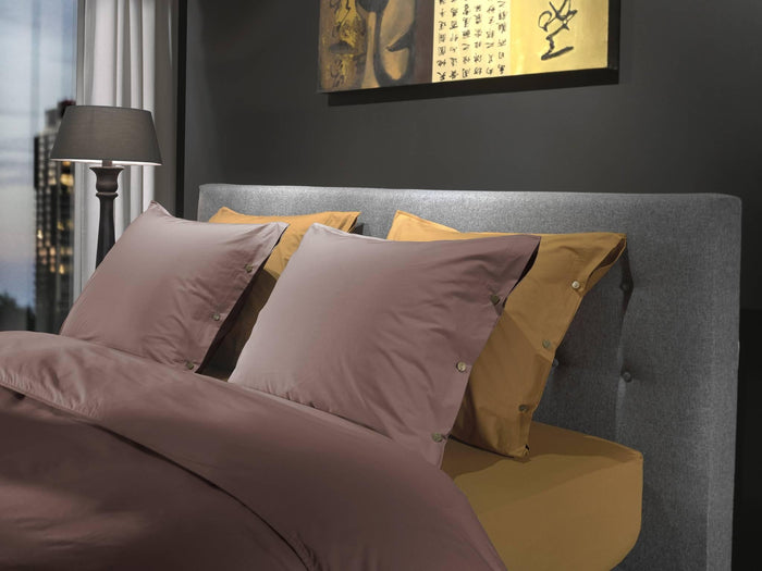 Yellow Dekbedovertrek Percale canyon rose