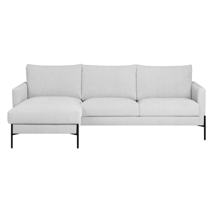 by fonQ Lunge Hoekbank met Chaise Longue Links / Rechts - Lichtgrijs