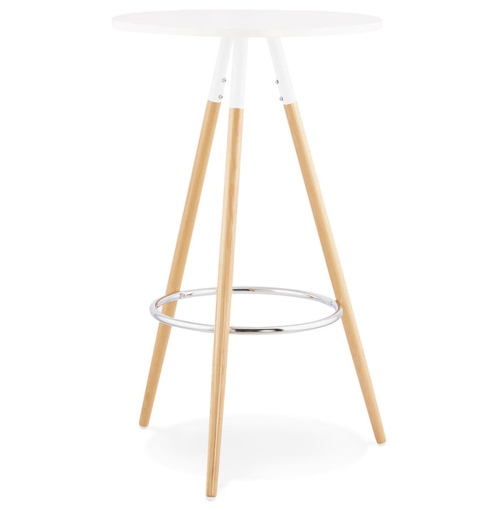 ALTEREGO BARY Ronde hoge tafel - Wit