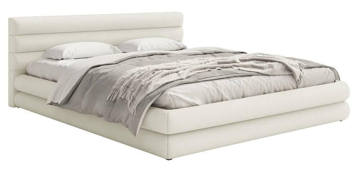 NADUVI Collection Gestoffeerd bed Alvaro chenille 140 x 200 met