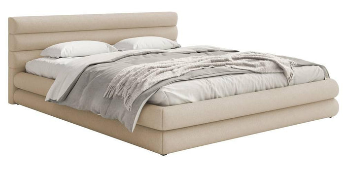 NADUVI Collection Gestoffeerd bed Alvaro chenille 140 x 200 met