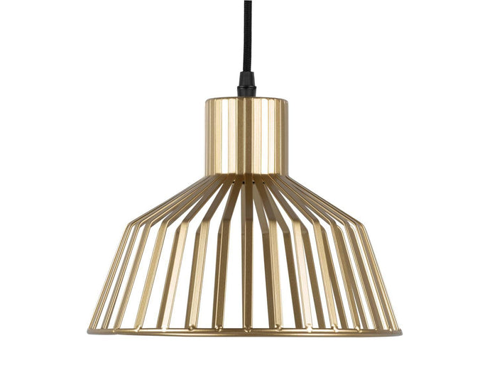Leitmotiv - Pendant lamp Lignes Wide gold painted