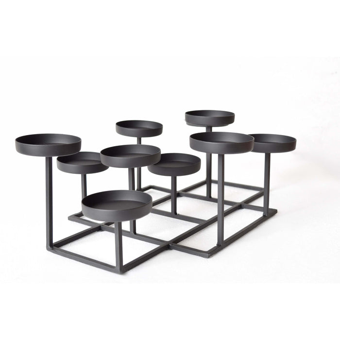 LOFT42 Shine Kandelaar - 11 Kaarsen - Metaal - Mat Zwart - 47x32x15