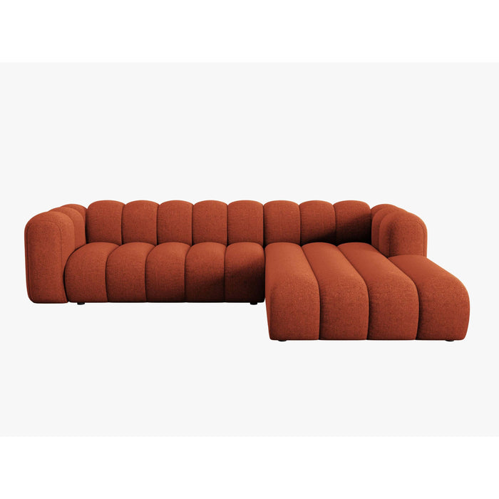 Micadoni Lupine 4-zits Hoekbank met Chaise Longue Rechts - Chenille - Terra