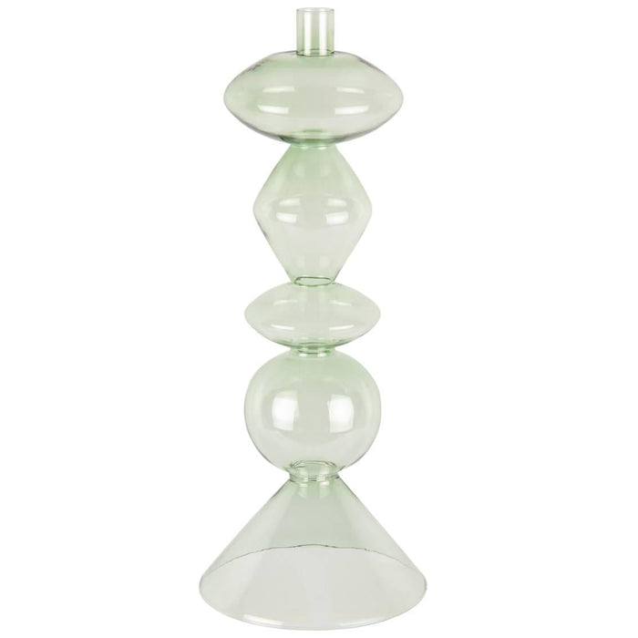 present time - Kandelaar Totem - Groen - 16x16x41cm