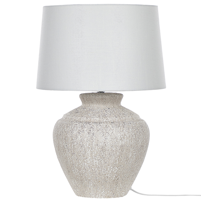 Beliani - CAINE - Tafellamp - Lichtbeige - Keramiek