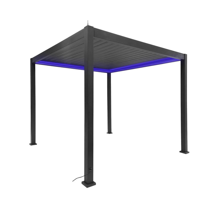 sweeek - Elektrische aluminium pergola met lamellendak, 3x3 m met