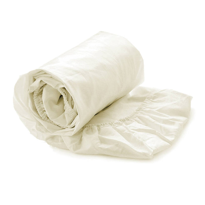 Heckett & Lane Hoeslaken Elementi Katoen Satijn 40cm Hoek - off white