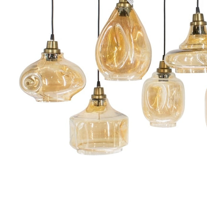 Hanglamp 7 Bollen - Eetkamer Woonkamer Slaapkamer - Goud